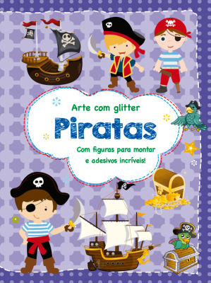 Piratas - Arte com Glitter