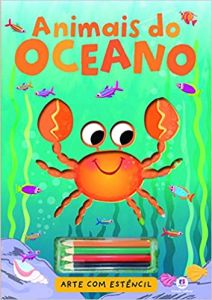 Animais do oceano - Arte com Estencil